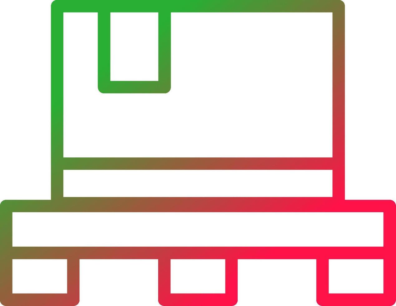 Line Red and Green Gradient vector