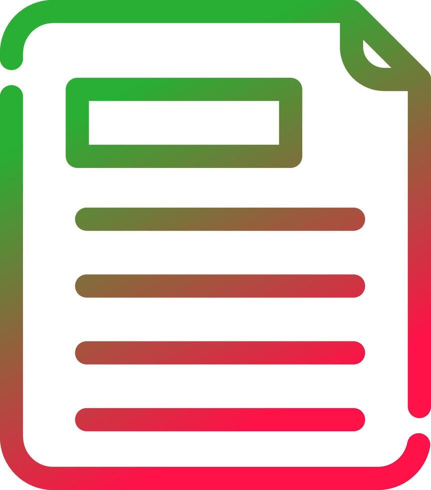 Line Red and Green Gradient vector