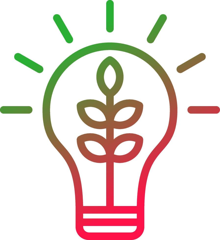 Line Red and Green Gradient vector
