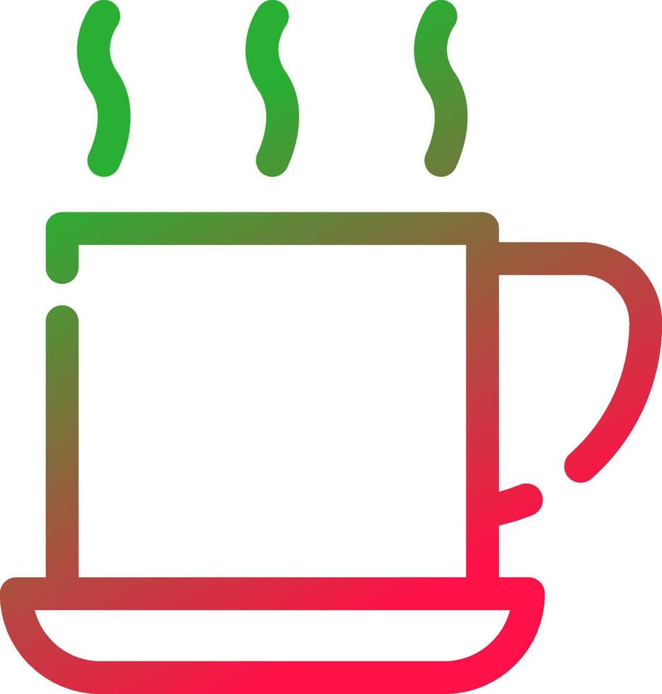Line Red and Green Gradient vector