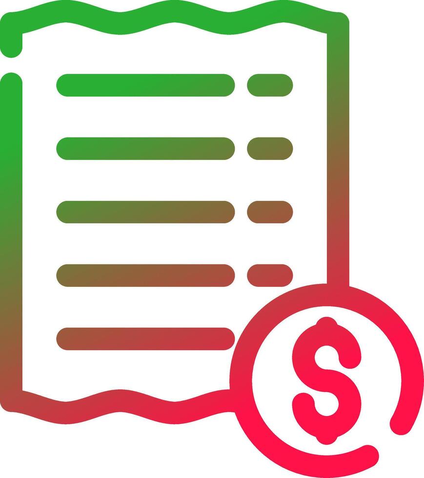 Line Red and Green Gradient vector