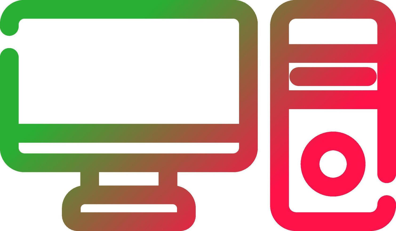 Line Red and Green Gradient vector