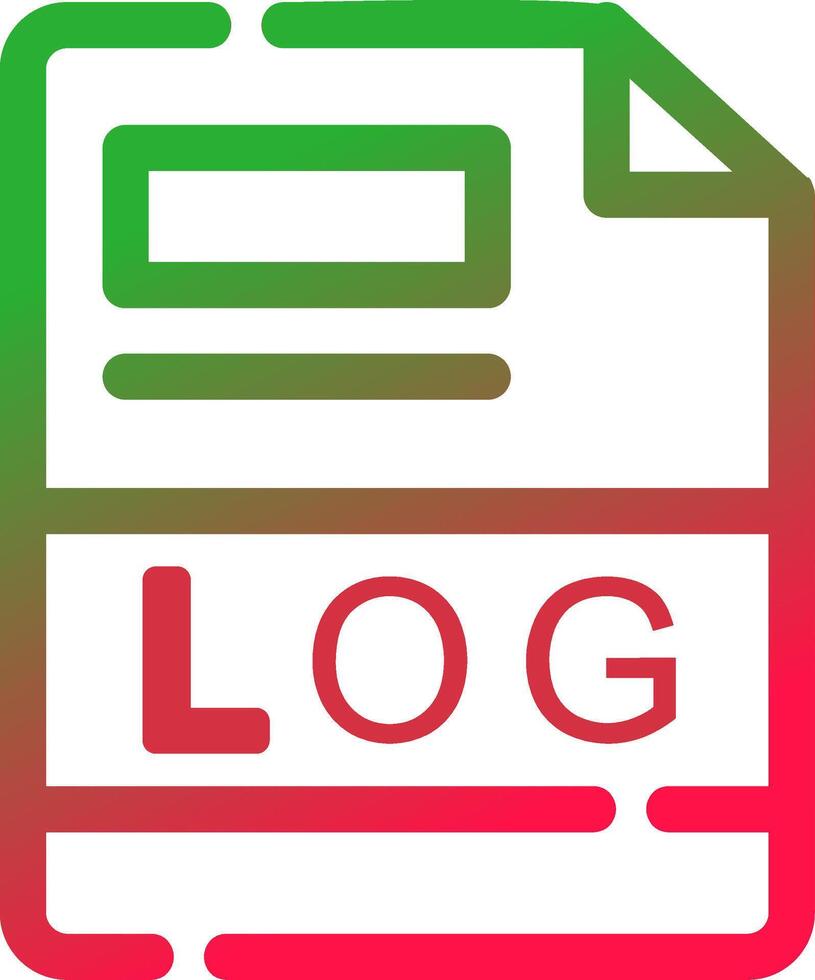 Line Red and Green Gradient vector