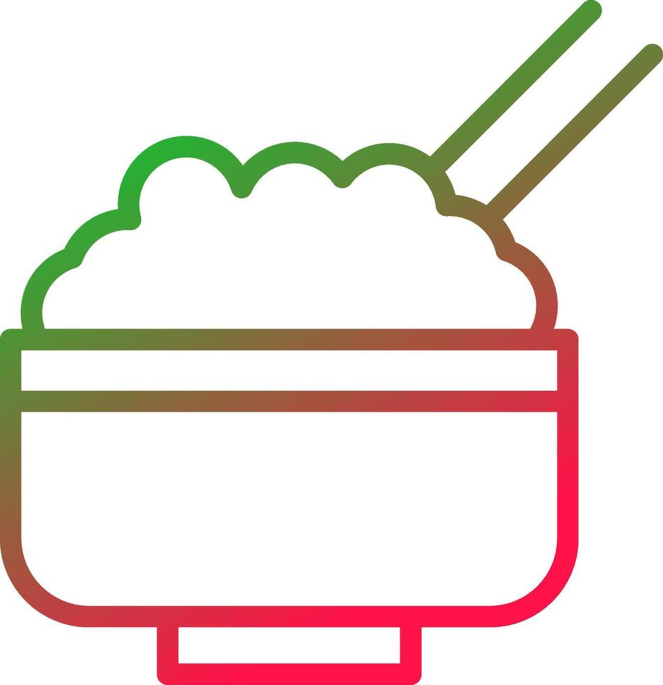 Line Red and Green Gradient vector