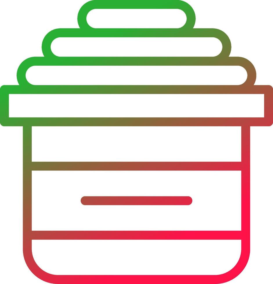 Line Red and Green Gradient vector
