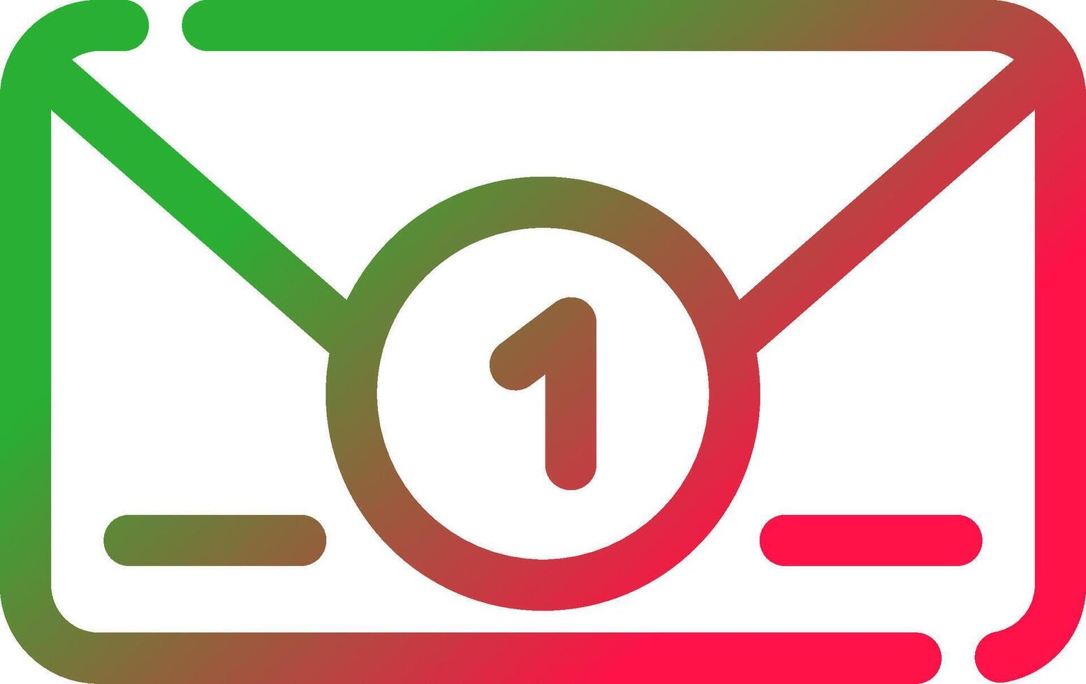 Line Red and Green Gradient vector