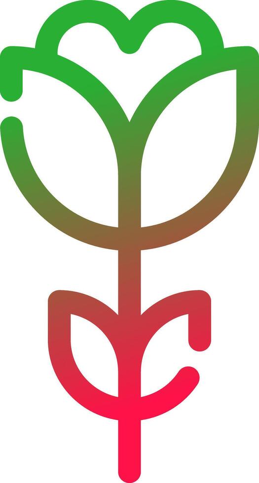 Line Red and Green Gradient vector
