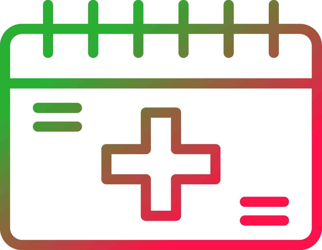Line Red and Green Gradient vector