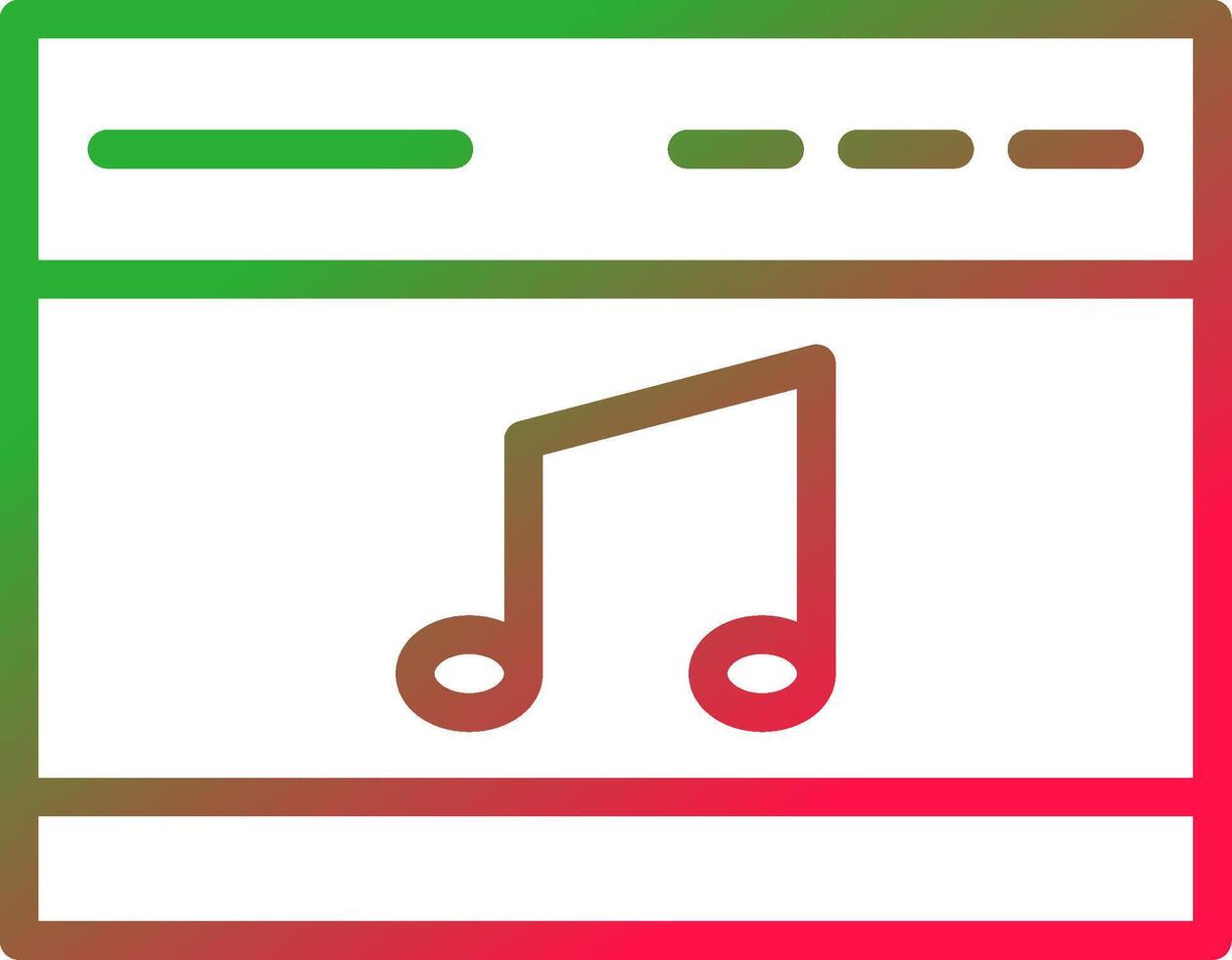 Line Red and Green Gradient vector