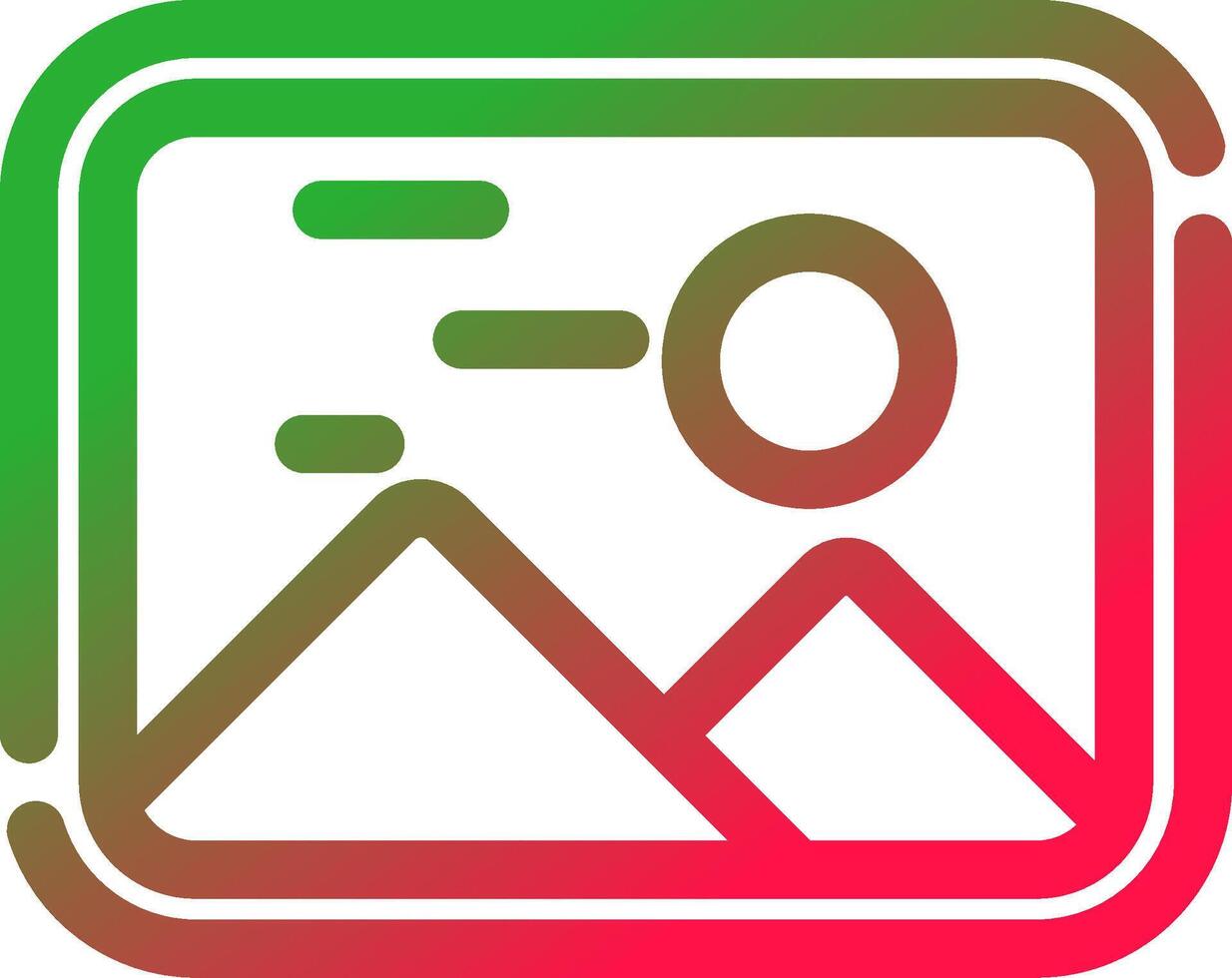 Line Red and Green Gradient vector