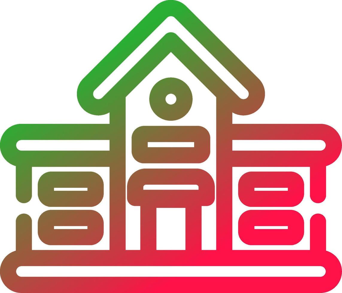 Line Red and Green Gradient vector