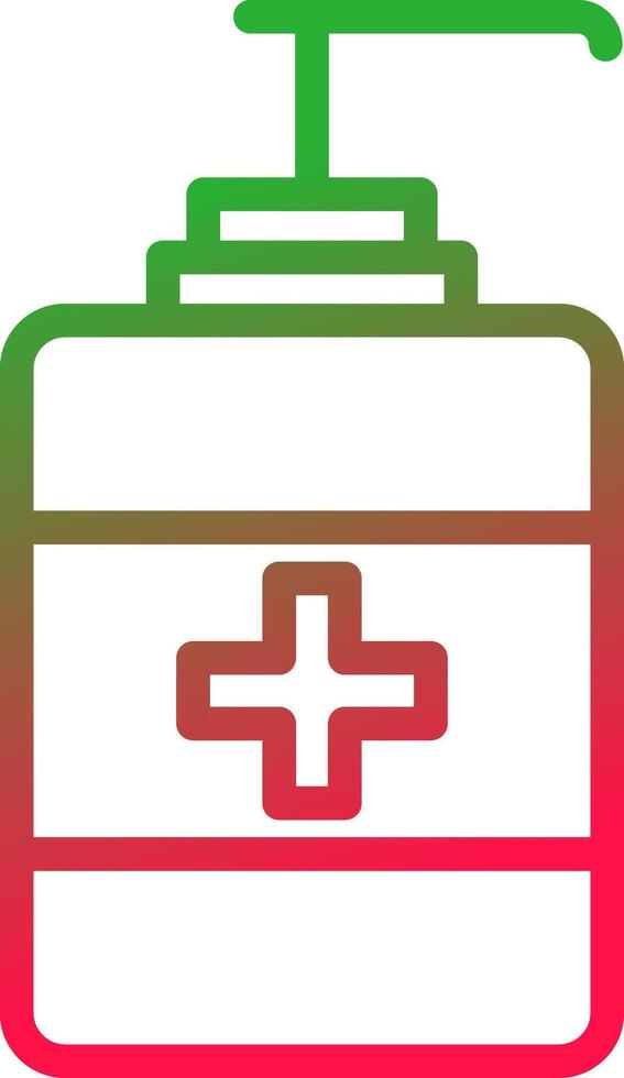 Line Red and Green Gradient vector