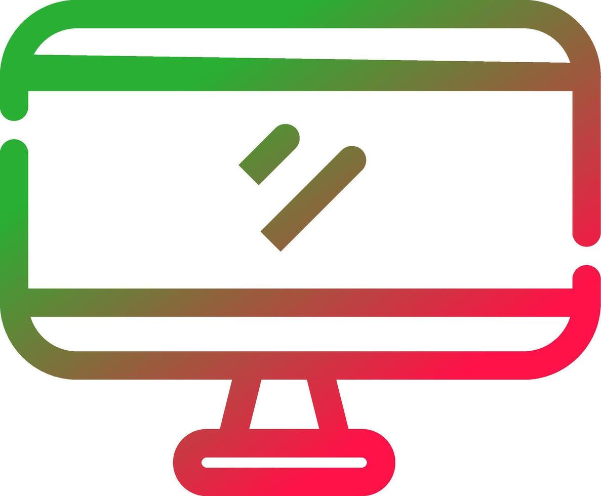 Line Red and Green Gradient vector