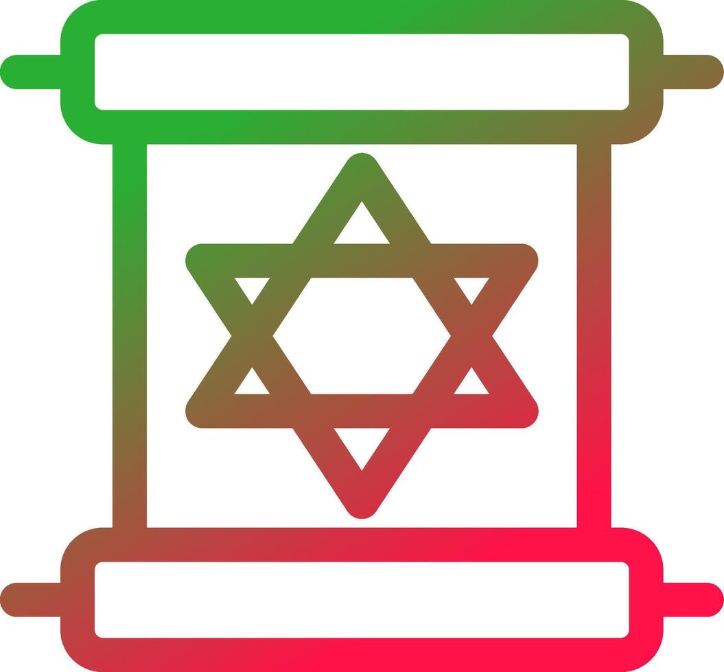 Line Red and Green Gradient vector