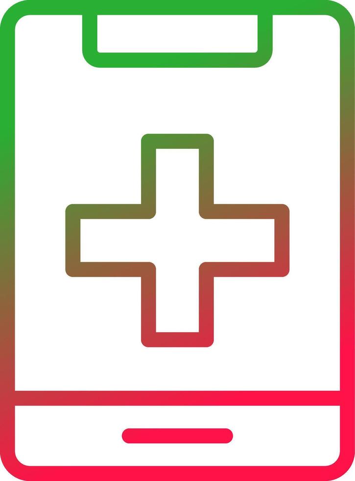 Line Red and Green Gradient vector