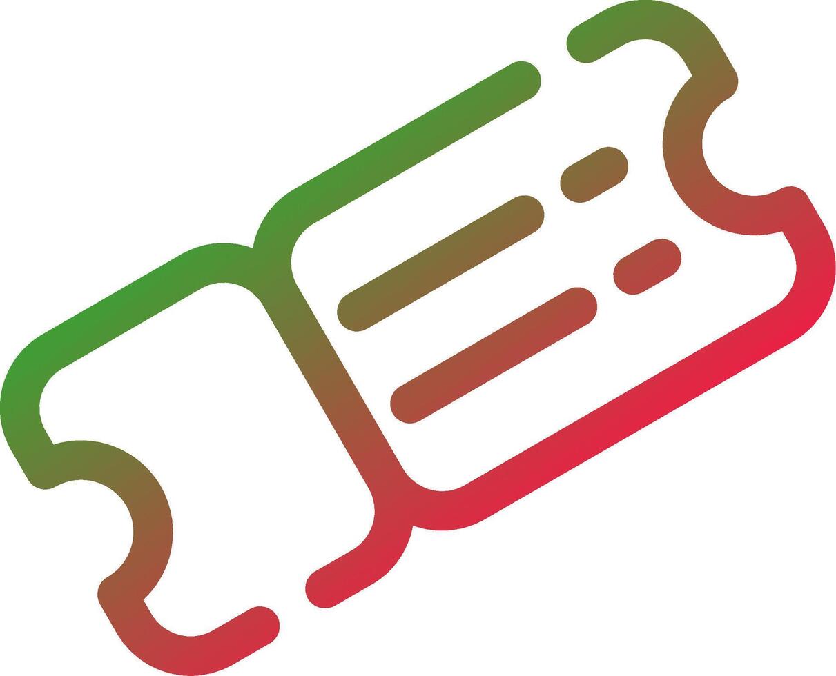 Line Red and Green Gradient vector