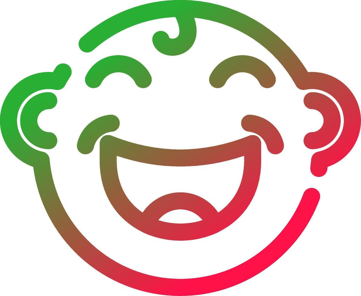 Line Red and Green Gradient vector