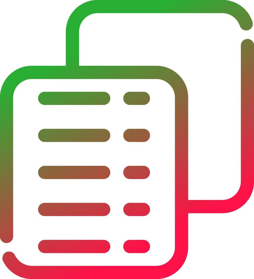 Line Red and Green Gradient vector