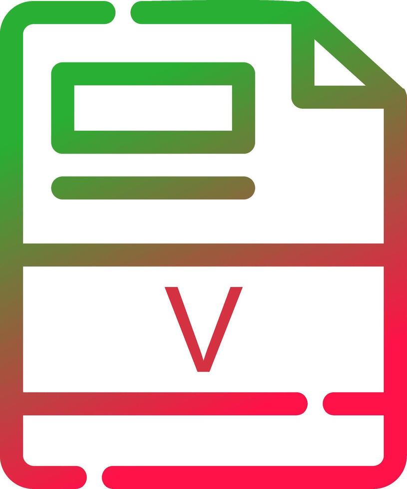 Line Red and Green Gradient vector