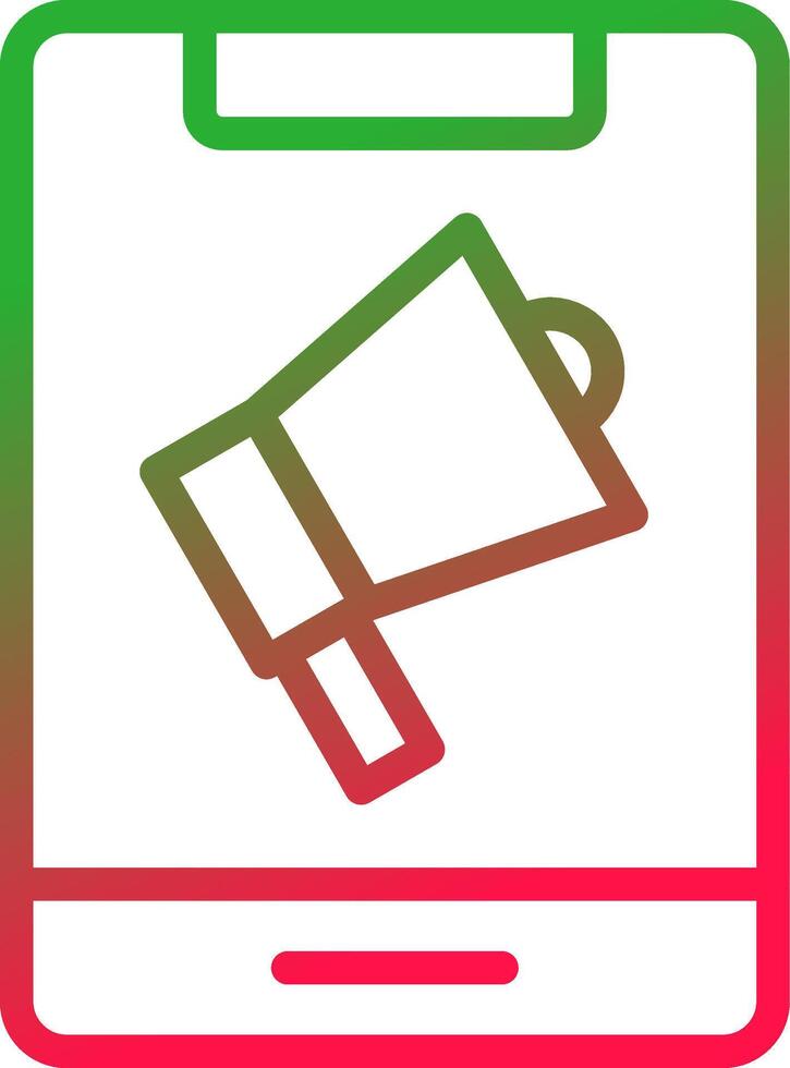 Line Red and Green Gradient vector