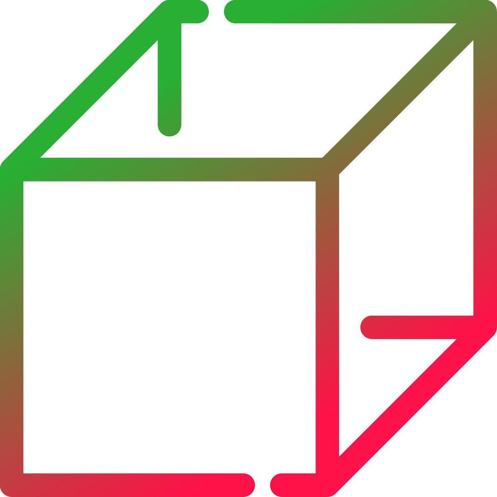 Line Red and Green Gradient vector