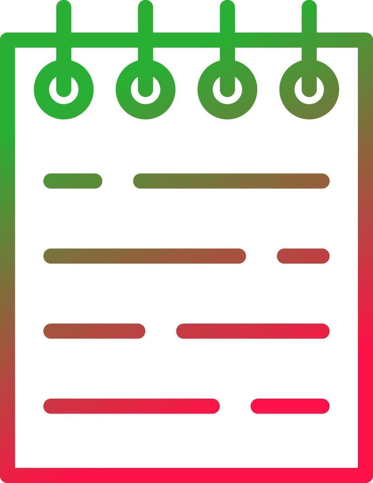 Line Red and Green Gradient vector