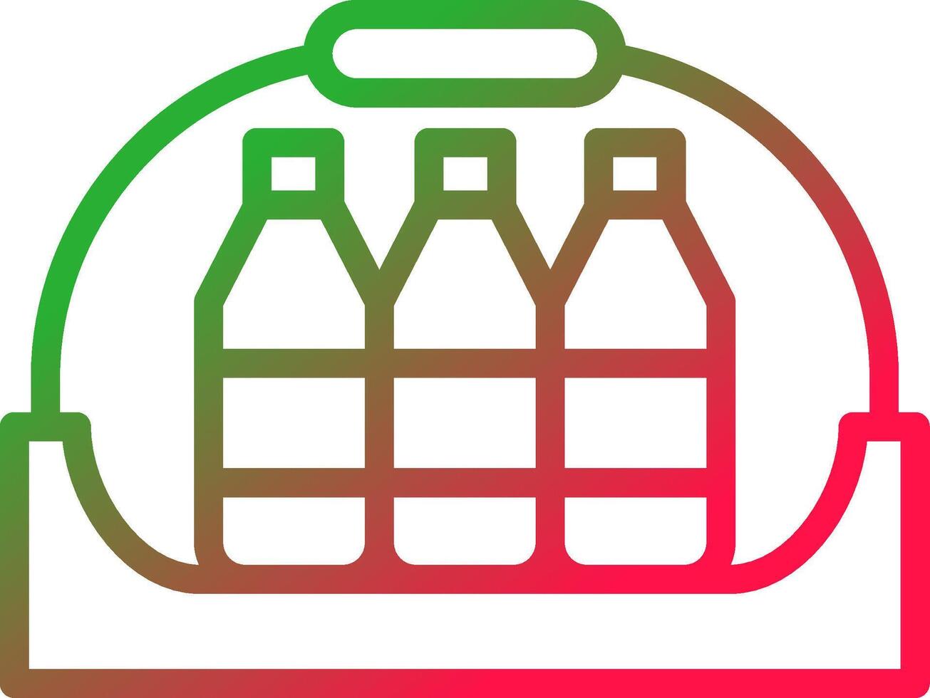 Line Red and Green Gradient vector
