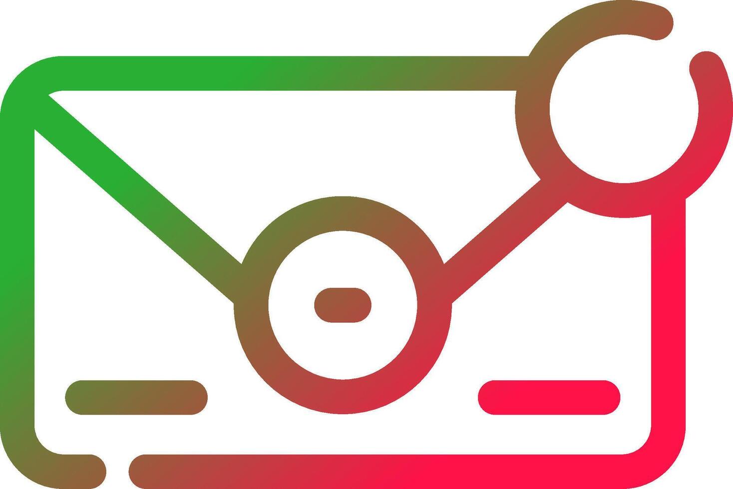 Line Red and Green Gradient vector