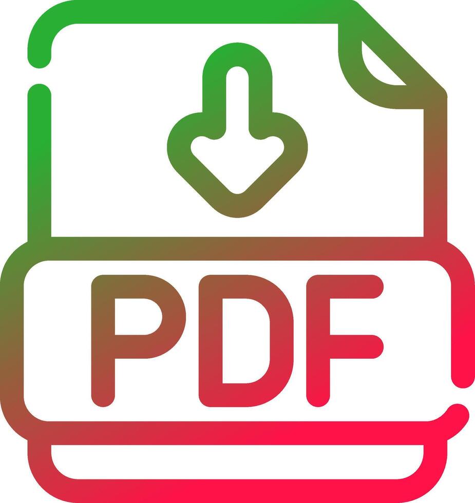 Line Red and Green Gradient vector