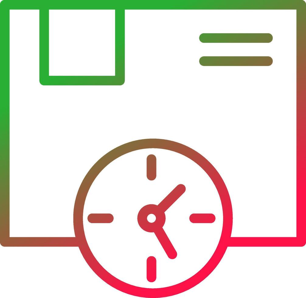 Line Red and Green Gradient vector