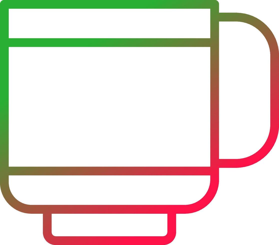 Line Red and Green Gradient vector