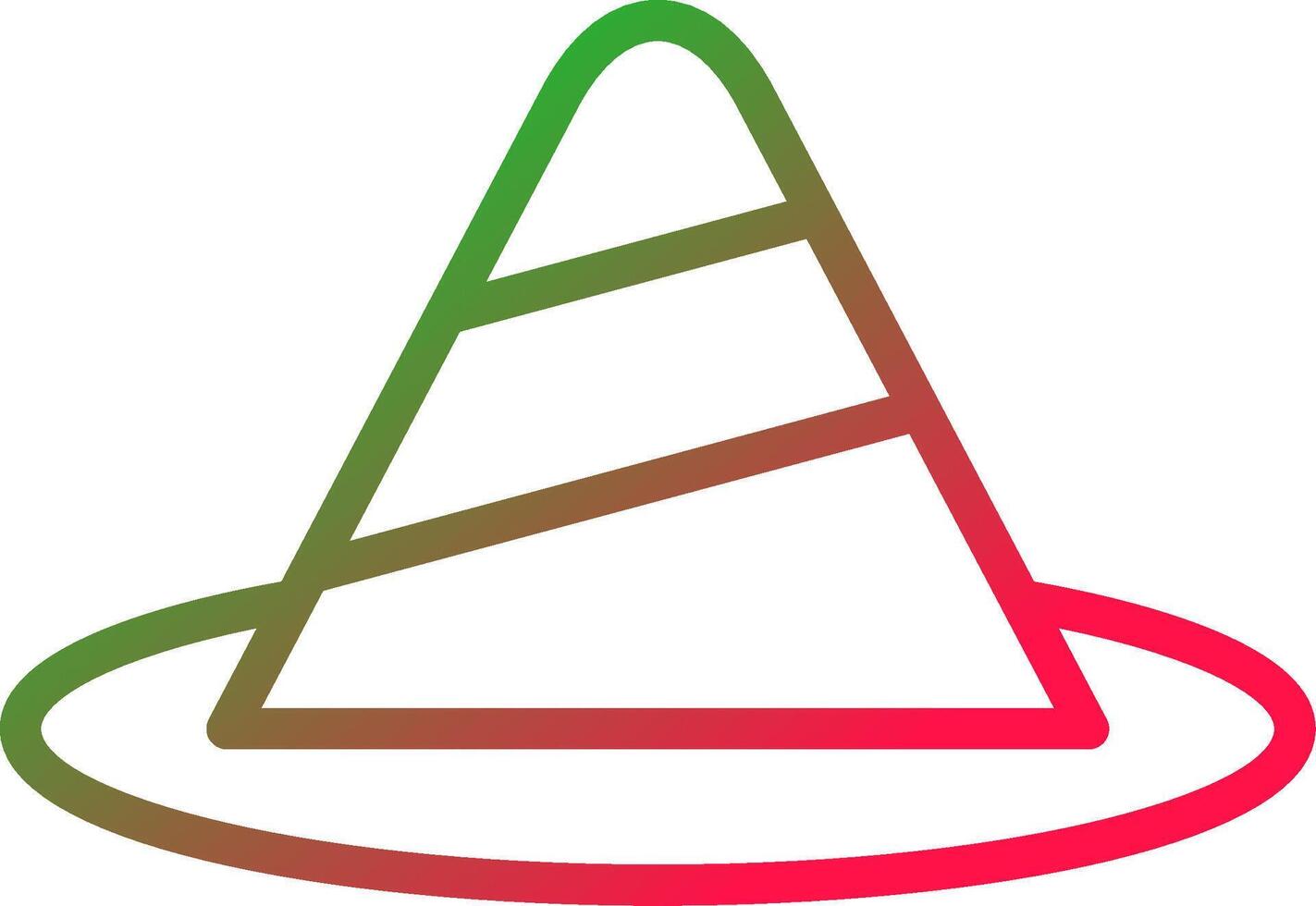 Line Red and Green Gradient vector