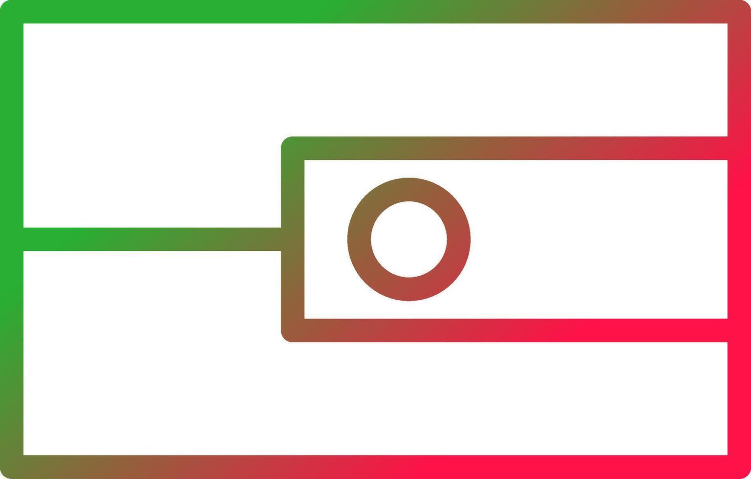 Line Red and Green Gradient vector