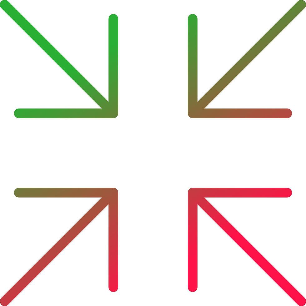 Line Red and Green Gradient vector
