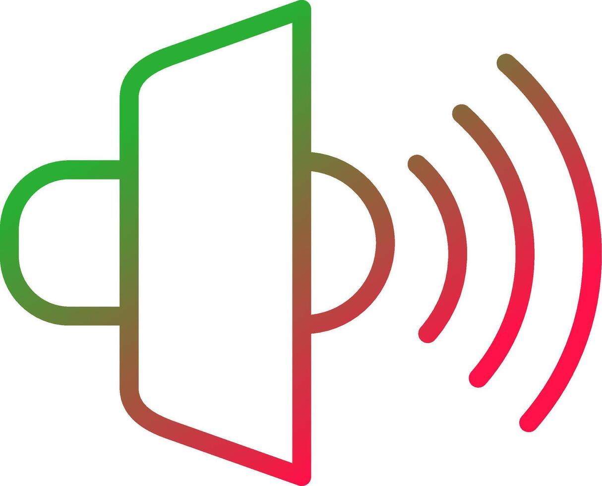 Line Red and Green Gradient vector