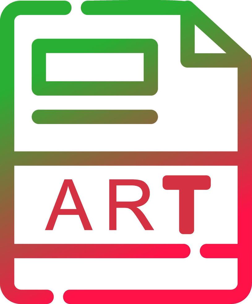 Line Red and Green Gradient vector