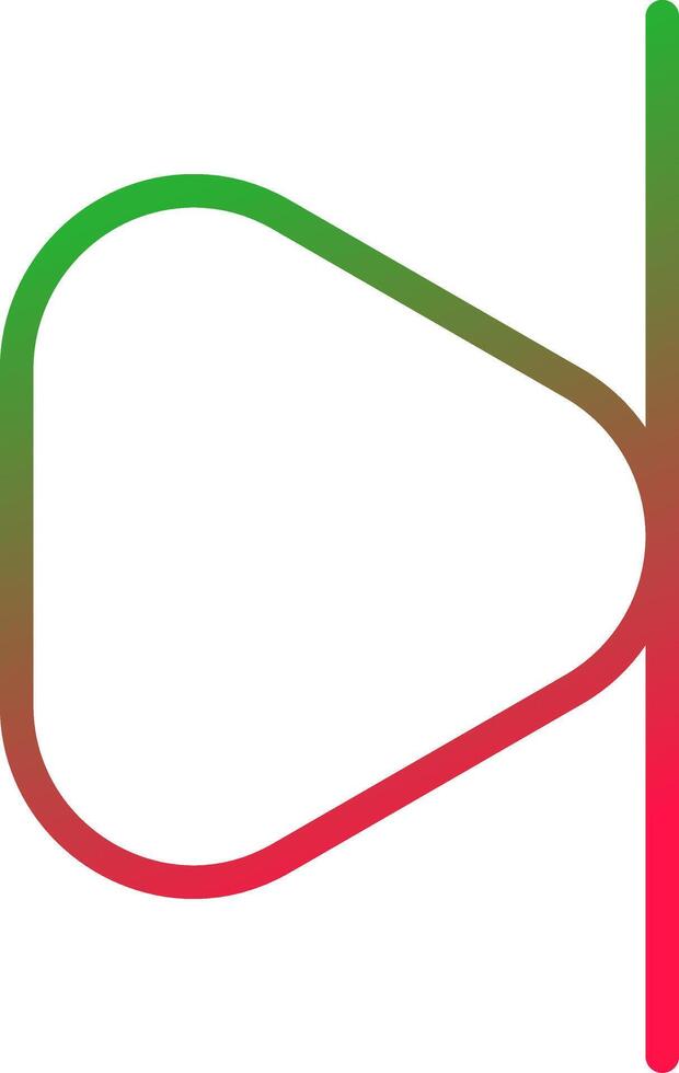 Line Red and Green Gradient vector