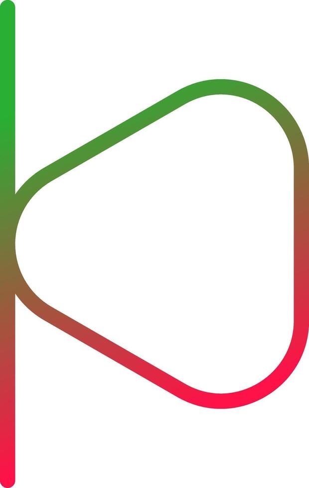 Line Red and Green Gradient vector