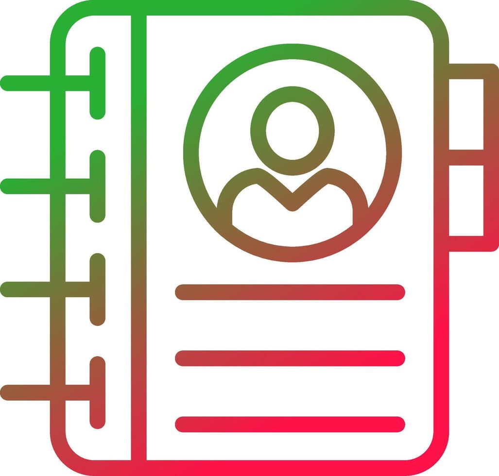 Line Red and Green Gradient vector