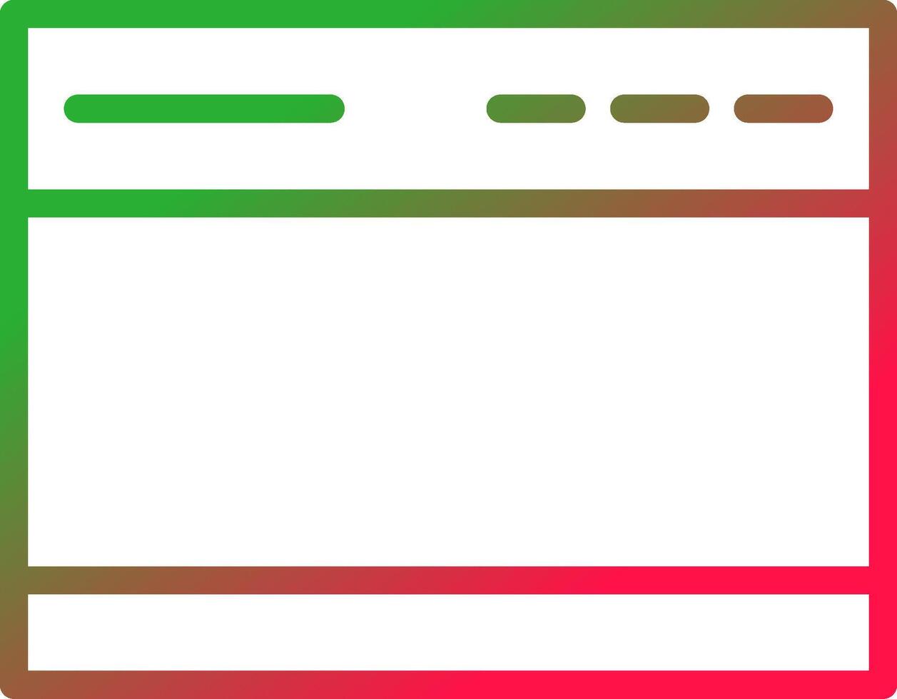 Line Red and Green Gradient vector
