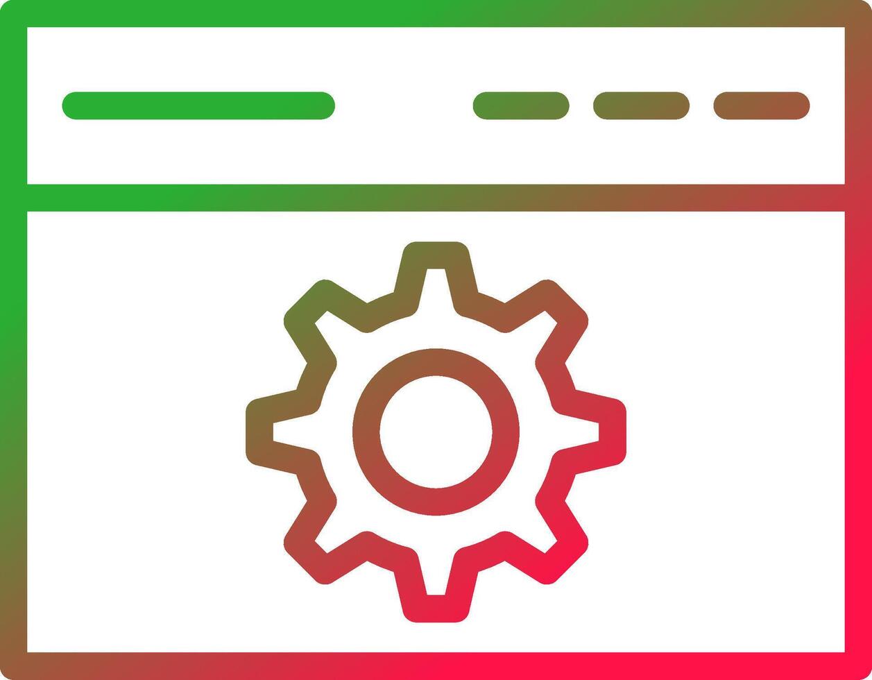 Line Red and Green Gradient vector