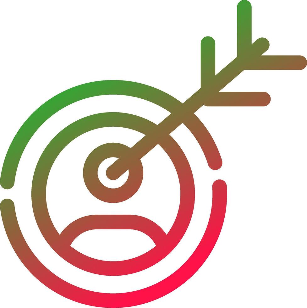 Line Red and Green Gradient vector