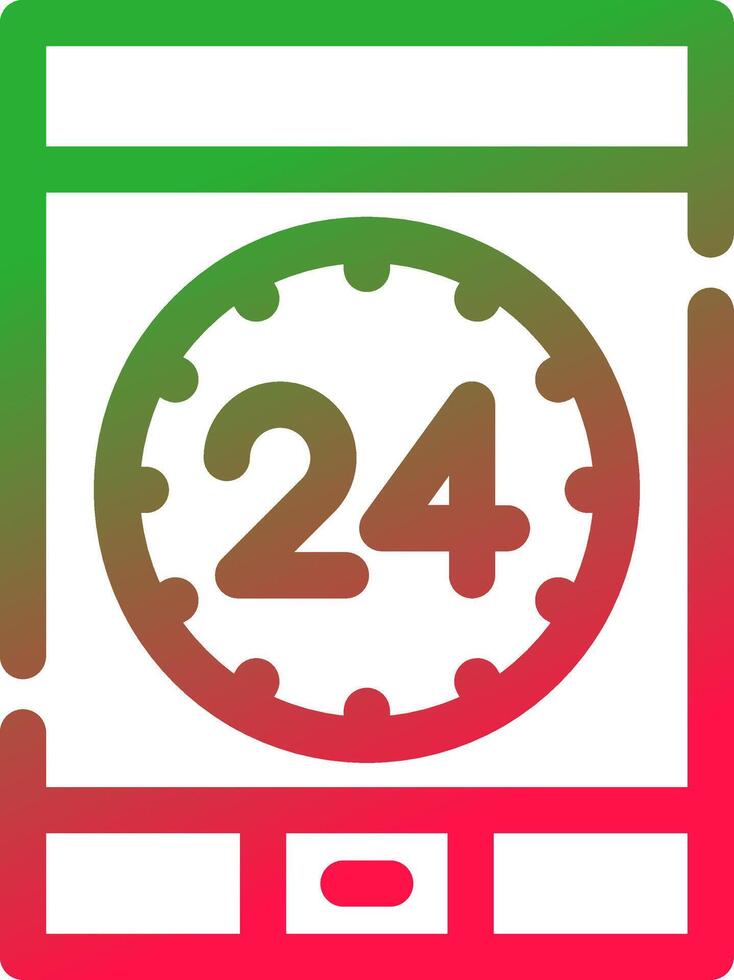 Line Red and Green Gradient vector