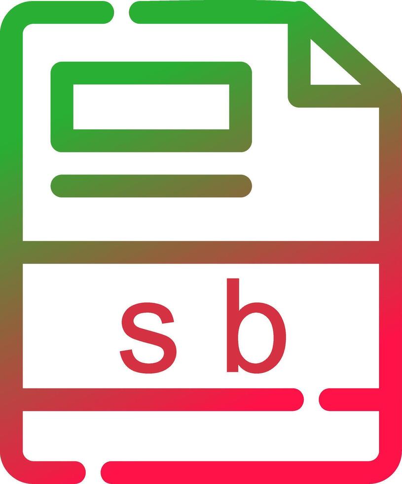 Line Red and Green Gradient vector