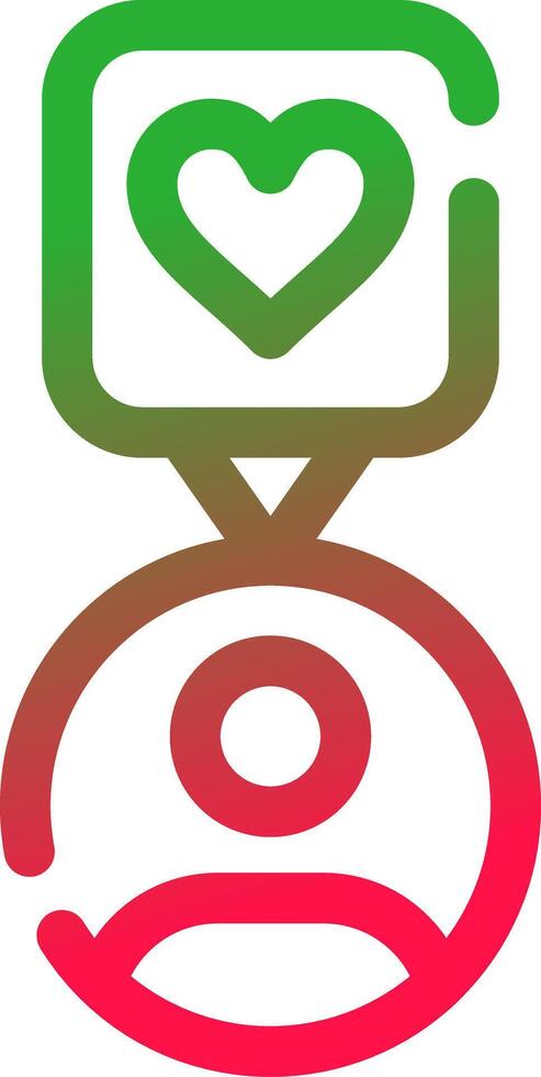 Line Red and Green Gradient vector