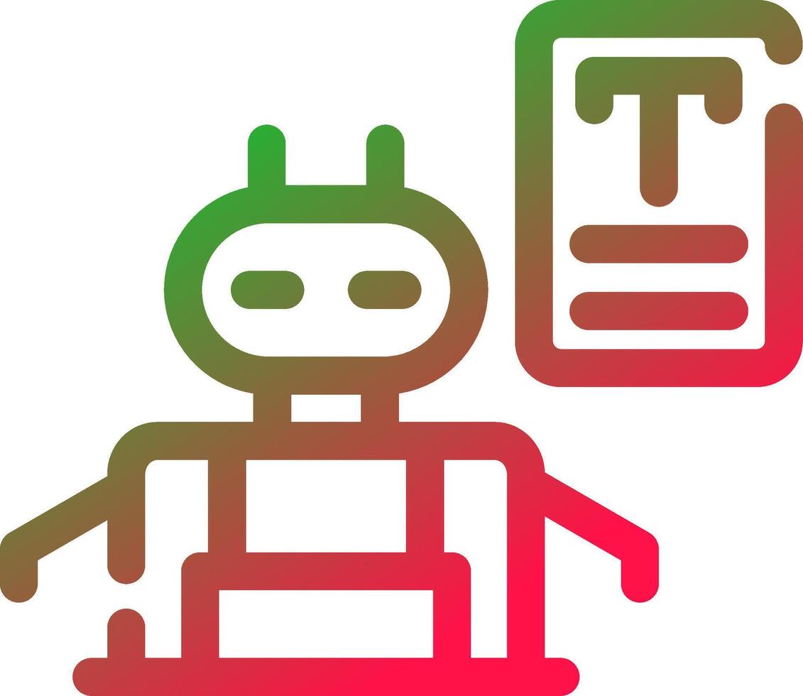 Line Red and Green Gradient vector