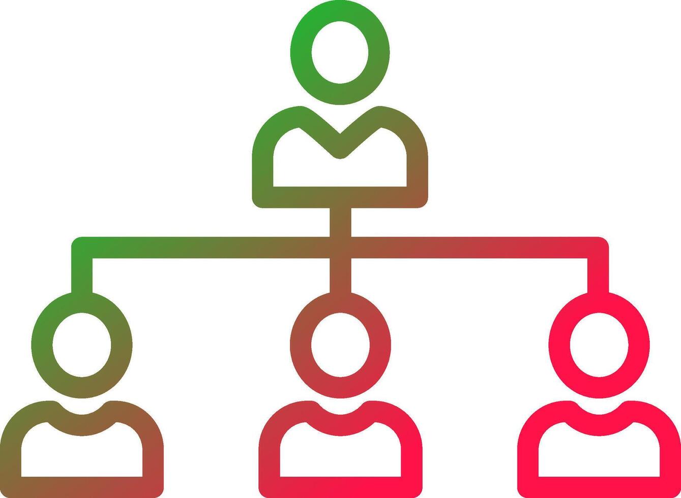 Line Red and Green Gradient vector