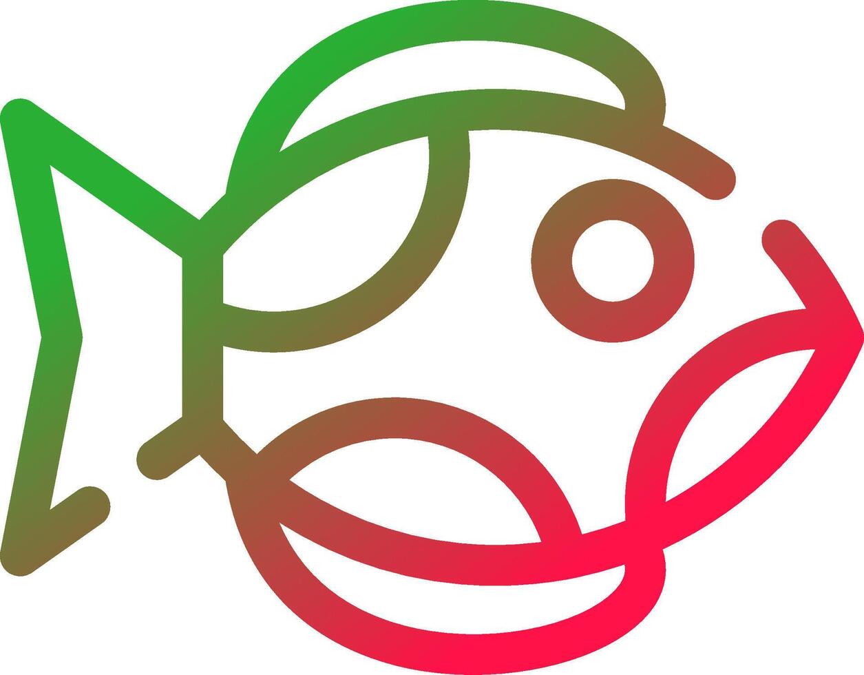 Line Red and Green Gradient vector