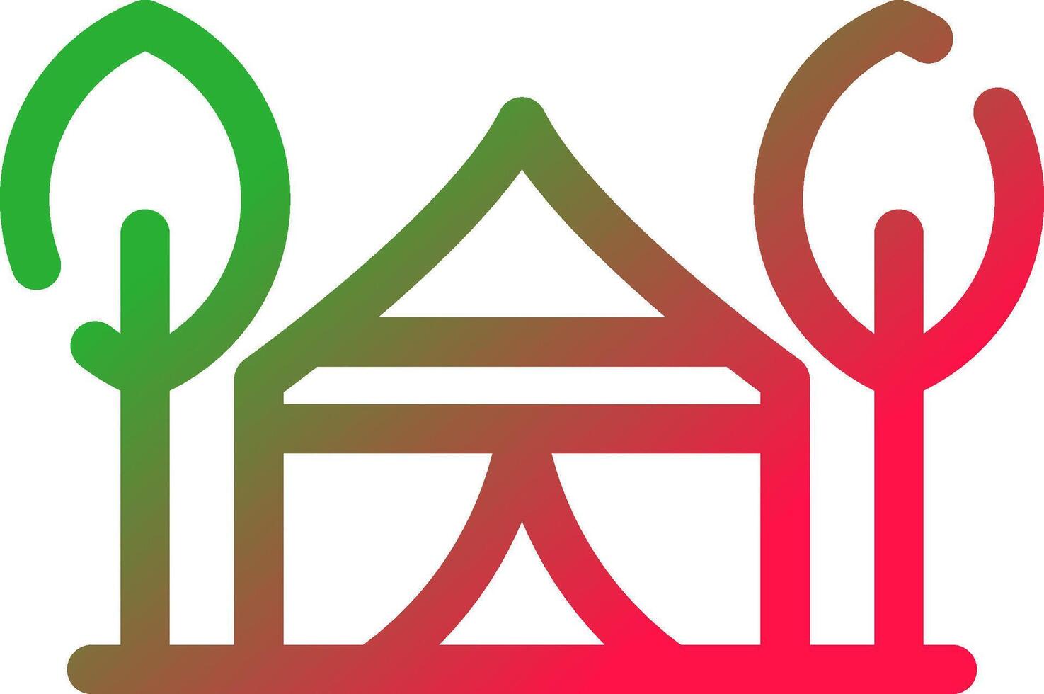 Line Red and Green Gradient vector