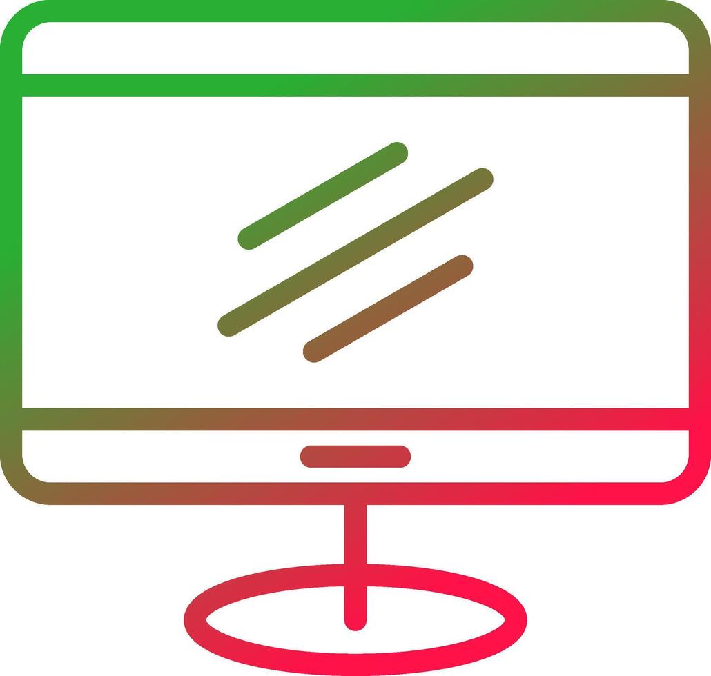 Line Red and Green Gradient vector